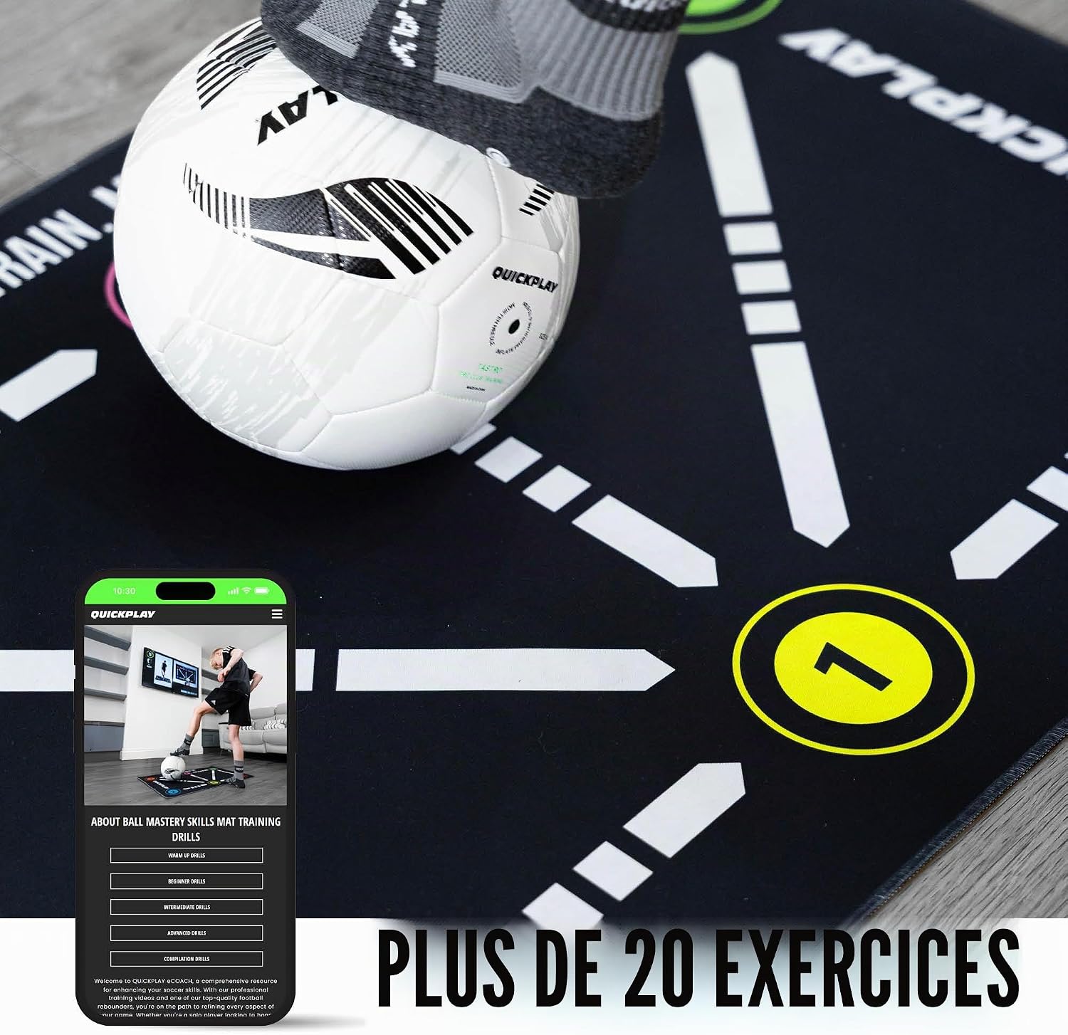 Ball Mastery Football Training Mat